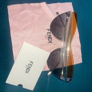 Fendi Two Tone Cat Eye Sunglasses
